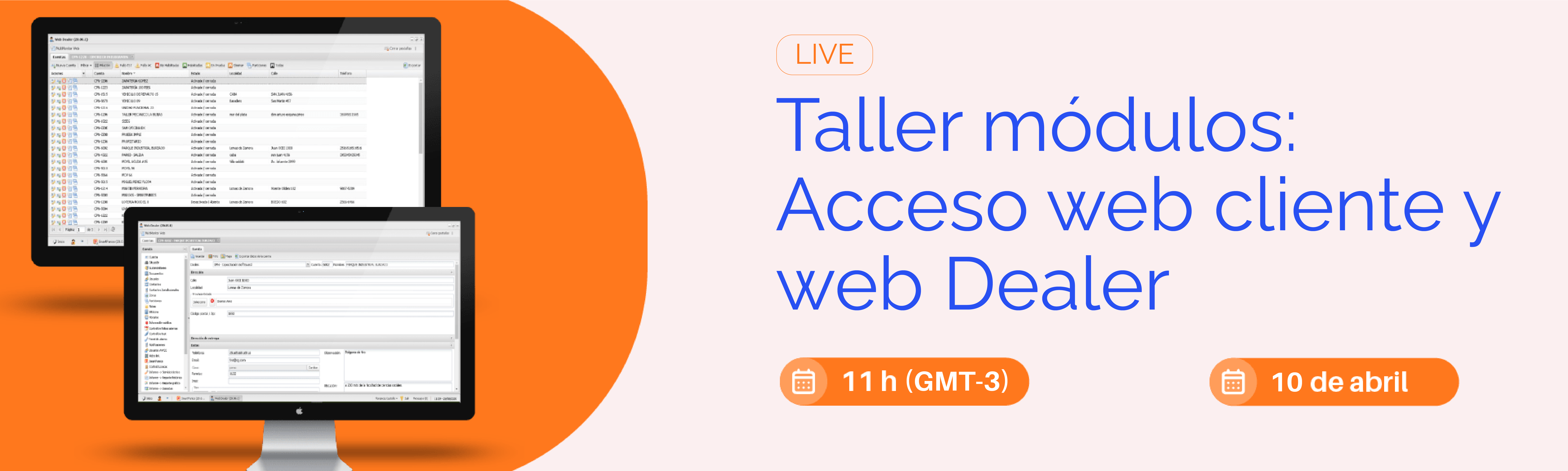 TALLER MODULOS: ACCESO WEB CLIENTE Y WEB DEALER- ABRIL 2024