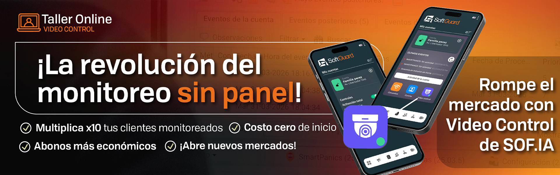 TALLER ONLINE VIDEO CONTROL, POTENCIA TU OPERACION
